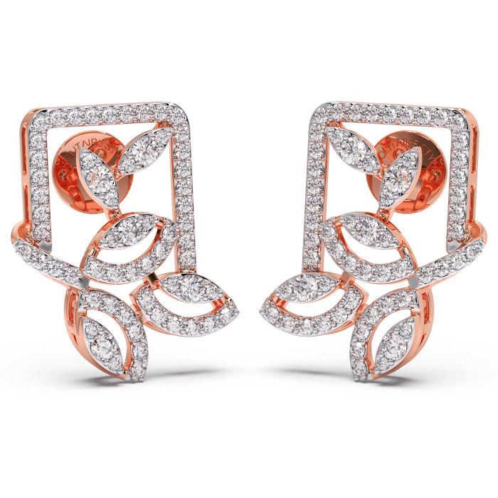 Unique Fancy Diamond Earrings - Jewellery Designs