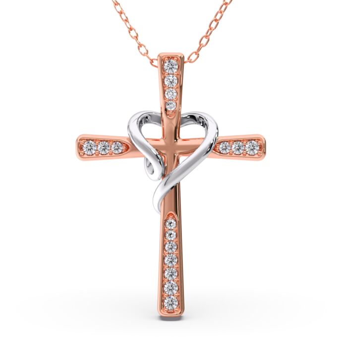s925 Cross Necklace 【SILVER】 – Glitter
